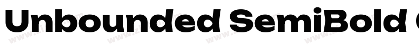 Unbounded SemiBold G字体转换